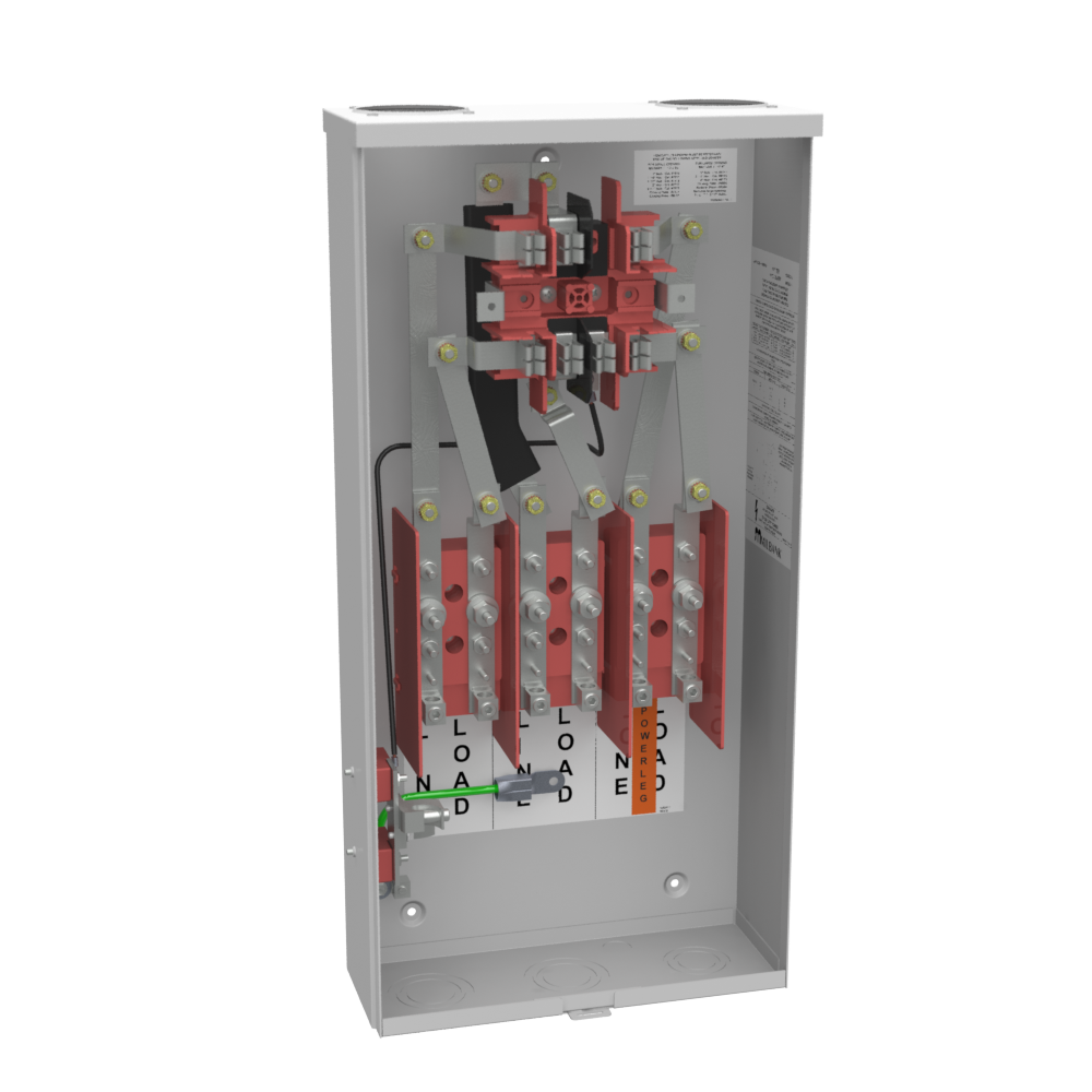 Product image for Milbank 117TB 7 Terminal Ring Type 2 Small Closing Plate Link Bypass 100 Ampere
