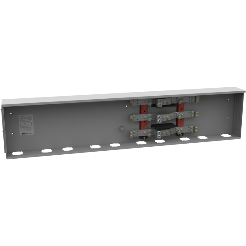800 AMP 1 PH 600 VOLT 71IN-15IN-6IN PNTD STL LIFT OFF SCR FRONT 2 LUGS PER LND - 4-600kcmil 4 LUGS PER LND - 1/0-250kcmil 42K AIC