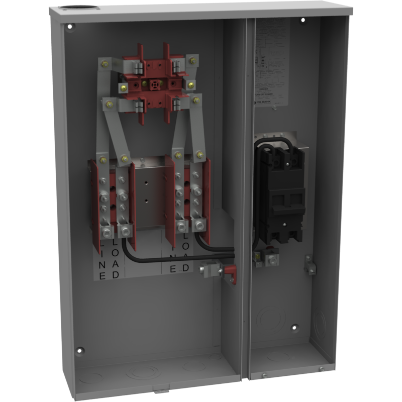 Milbank 20478 U224MTB/22 240 VAC 1Phase 200 Amp 4Terminal Ring Type