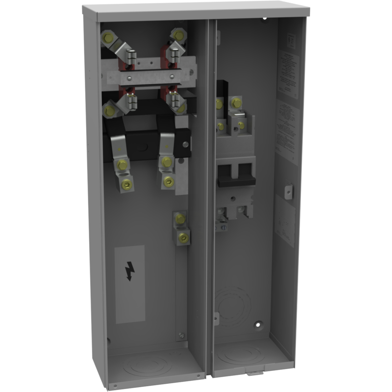 Product image for Milbank U3584-O-200 4 Terminal Ring Type Plain Top 1-200 Ampere Main Breaker