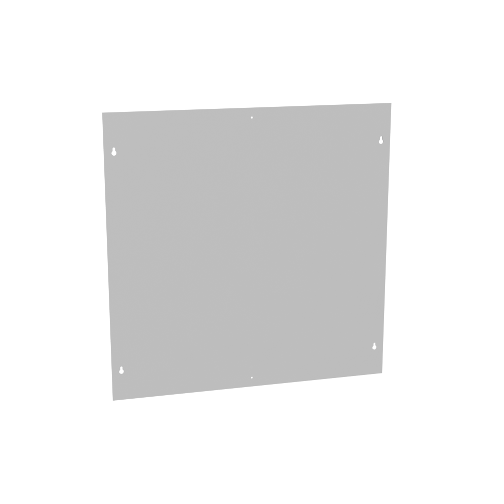 Blank Flush Cover Type 1 30x30 Screw Cover ANSI 61 Gray Steel Flange 3/4 Inch on All Sides