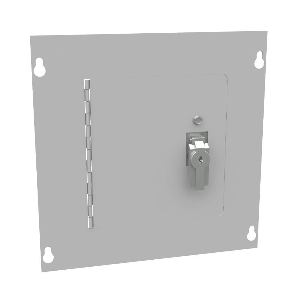 Surface Mount Cover Type 1 10x10 Screw Cover ANSI 61 Gray Steel Hinged Door Keylocking Slam Latch