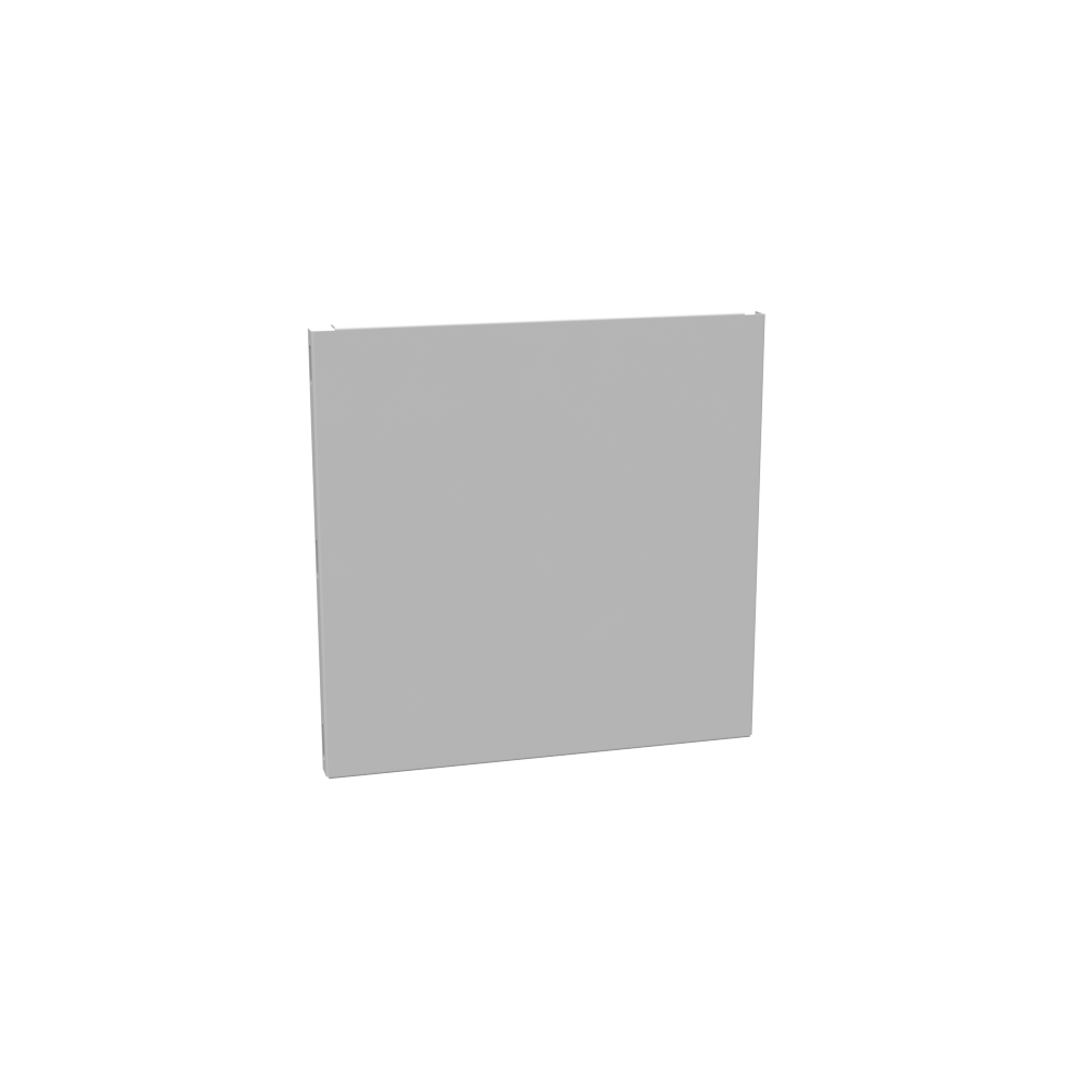 Wireway Universal End Type 1 12x12 Screw Cover ANSI 61 Gray Steel No Knockouts