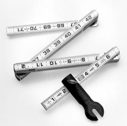 Product image for Hubbell Power M445516 Universal Tool Folding Rule