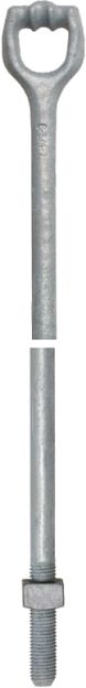 Product image for Hubbell Power C2000028 1-1/4 Inch x 8 Foot Galvanized Anchor Rod