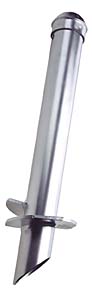 Product image for Hubbell Power T1120192 8 Inch Helix 3-1/2 x 60 Inch Shaft 8000 Foot-lb Anchor Bumper Post