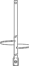 Product image for Hubbell Power C1100472 4 Foot 1-3/4 Inch Round Corner Square Shaft Extension
