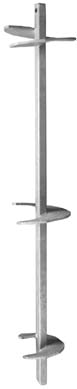 Product image for Hubbell Power 012642AEJ 5 Foot 2-Helix Steel Anchor