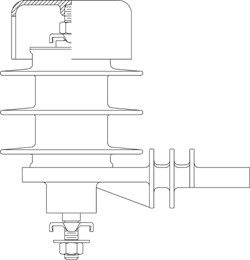 Hubbell Power 221615-7314 18/15.3 kV Riser Pole Distribution Arrester ...