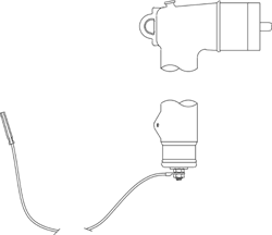 Product image for Hubbell 215ELA06 200 Amp 6/5.1 kV Polymer Underground Deadfront Elbow Arrester