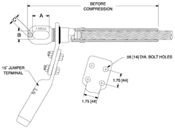 Product image for CHANCE C011111 DEADEND, UNI-GRIP AS