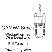 Product image for CHANCE 12GA18 DEADEND, GUY, ADJUST-