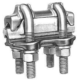 Product image for Hubbell Power LCC332XB 954 MCM Run 400 MCM Tap Aluminum U-Bolt Parallel Groove Connector
