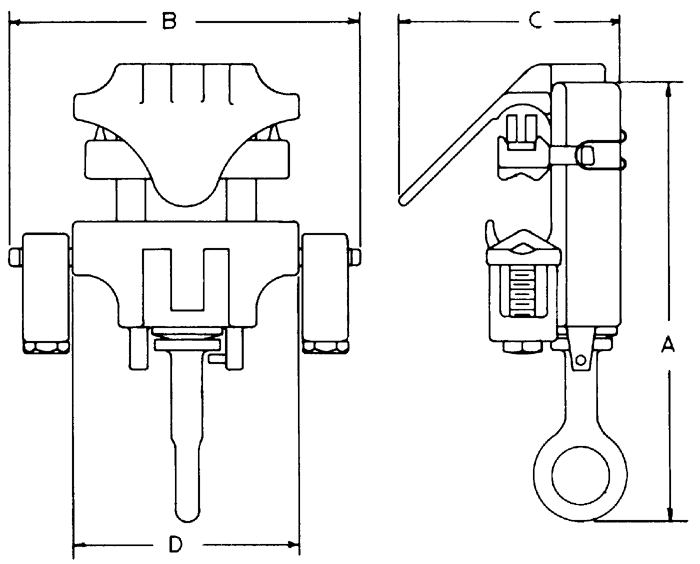 Product image for CHANCE GA107L CONNECTOR, AL HOT LIN