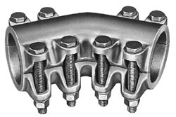 Product image for HPS AL454040 COUPLER, AL ANGLED TUB