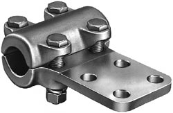 Product image for Anderson ATCF11301 900 MCM Run 3 Inch Tap Aluminum Cable to Flat Bar Bolted Tee
