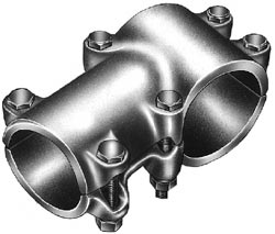 Product image for Anderson ATT153020 3 x 2 Inch Aluminum Tube to Tube Bolted Tee