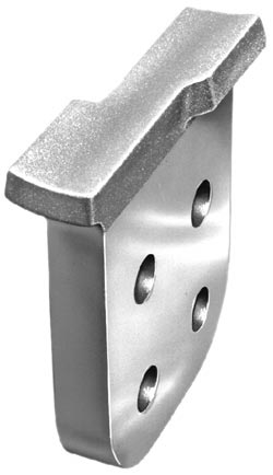Product image for Anderson WTTFR3060B2 3 to 6 Inch Run 2 Inch Tap Aluminum Tube to Flat Weldment Tee