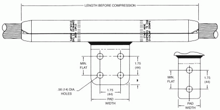 Product image for HPS ORT2115 TEE, OPEN RUN CABLE-FLA