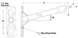 Product image for Chance 1SBM18AM 1.5 x 18 Inch 1-Phase Cutout/Arrester Bracket