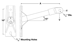Product image for HPS 1SBM12S STANDOFF, SUSPENSION: 1