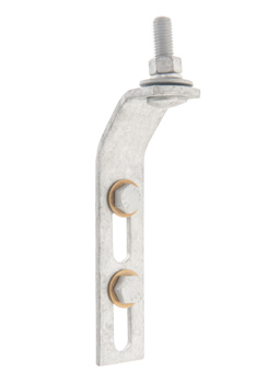 Product image for Hubbell Power T2060451 15 Inch Galvanized Steel Arrester Transformer Mounting Bracket