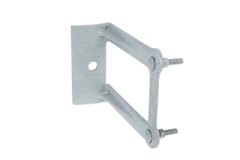 Product image for Chance ICB1 5/8 x 3/8 Inch Bolt 7-5/8 Inch Hot Dip Galvanized Ductile Iron Cutout and Arrester Bracket