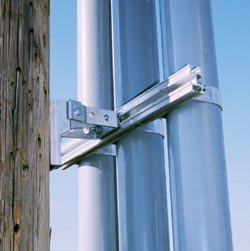 Product image for Hubbell C9CSO36 9 x 36 Inch Aluminum Conduit Standoff Bracket