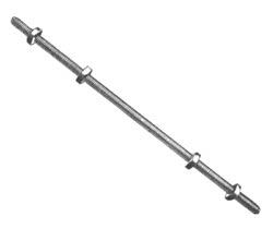 Product image for Chance 8846 1/2 x 16 Inch Hot Dip Galvanized Steel Double Arming Bolt