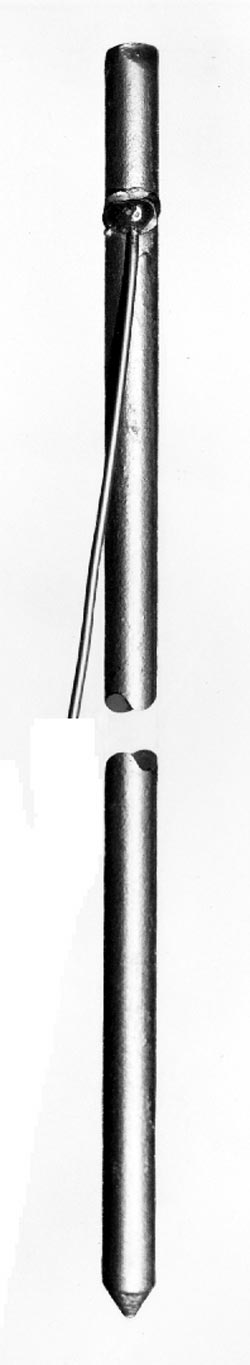 Product image for Hubbell Power C2030107 5/8 Inch x 8 Foot Galvanized Steel Grounding Rod