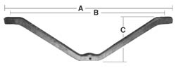Product image for CHANCE 6940 BRACE, CROSSARM, V-TYPE