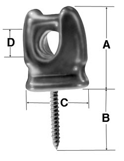 Product image for CHANCE 0623 WIREHOLDER, SCREW TYPE,
