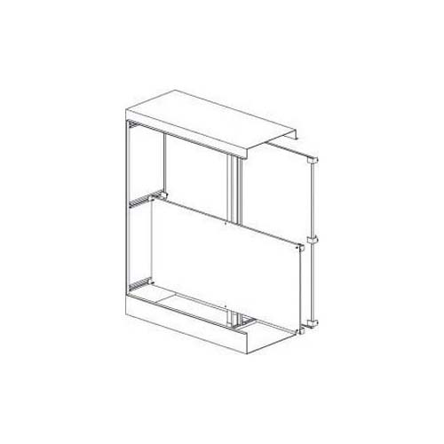 Full-Panel Double Door Freestanding 60X44 Carbon Steel - Galvanized