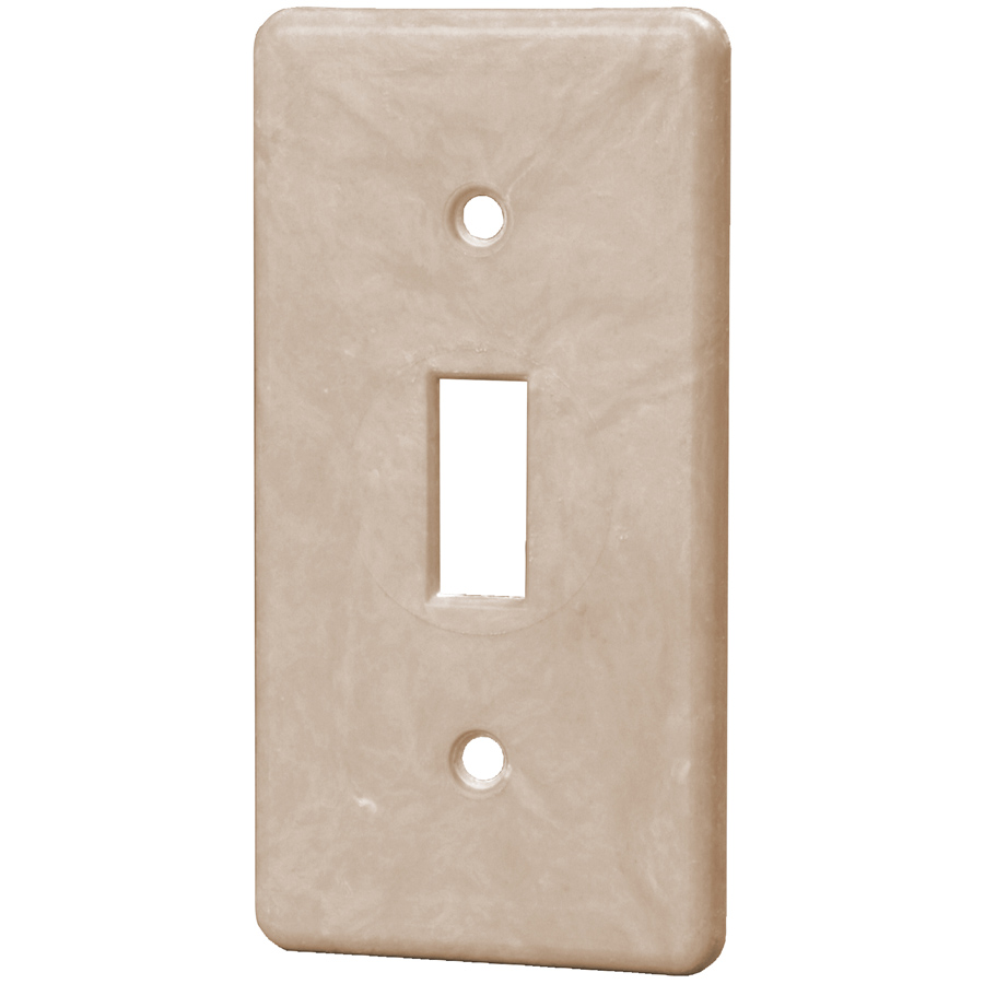 Handy box switch cover -  Rigid hard box construction, no distortion with high temperatures, shatter resistant with low temperatures - Handy box cover - Fiberglass reinforced polyester - thermoset - Size: W=2 1/4