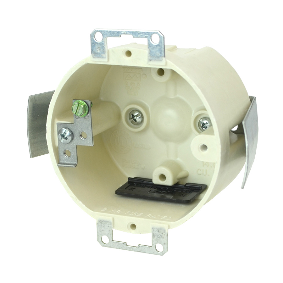 Product image for Allied Moulded Products 9338-ESGK 3.50 x 2.00 Inch 14.0 In. Ears Snap Ground Strap Round Fixture Outlet