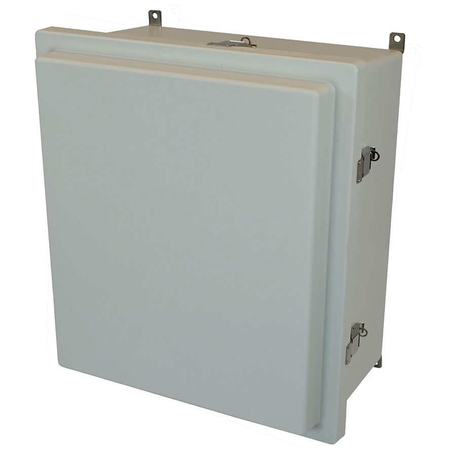 Product image for Allied Moulded Products AM1868RL 18 x 16 x 8 Inch Snap Latch Hinged Cover