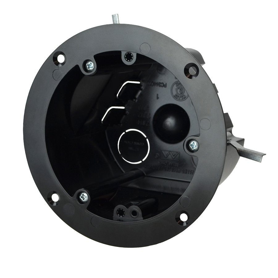 Product image for Allied Moulded Products PC244OW 24.5 cubic inch 4 Inch Diameter Old Work Wing Bracket Fixture Support Box