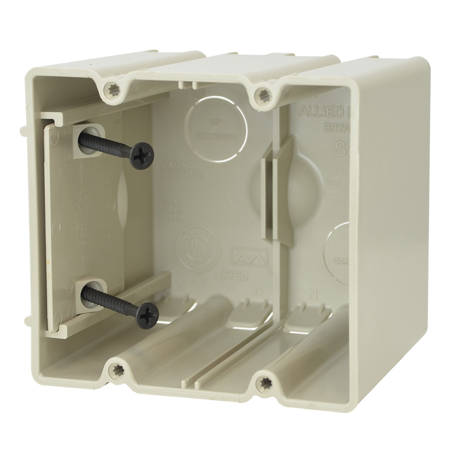 Product image for Allied Moulded Products SB-2 42.0 Inch . Internal Screws Adjustable Outlet Box