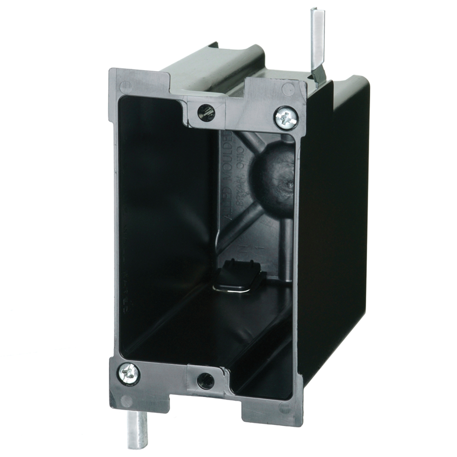 Product image for Allied Moulded Products P-122OW 22.5 In. 1-Gang Switch/Receptacle Outlet Box