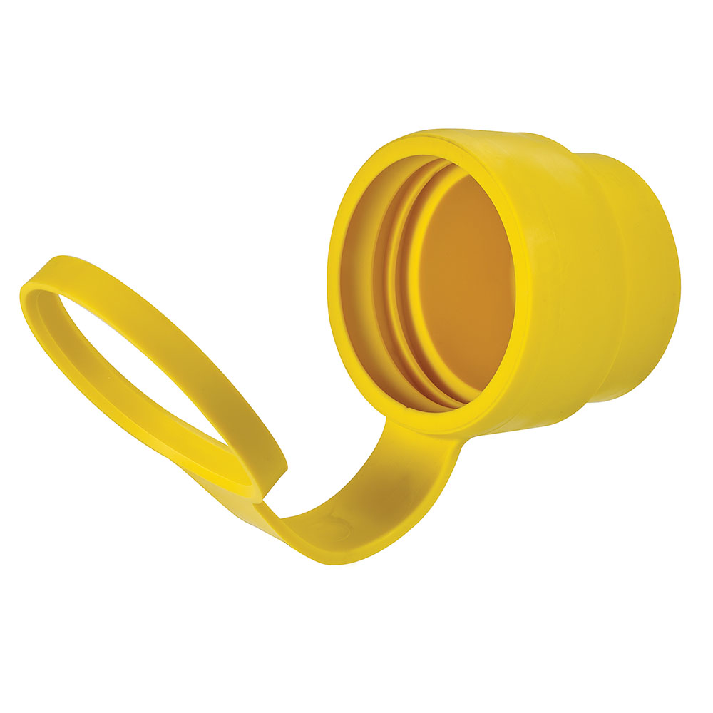 Eaton arrow hart plug closure cap, Watertight, Yellow, Santoprene, Used with watertight plug