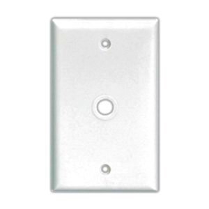 Eaton Telephone and coaxial wallplate, Ivory, 0.375