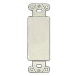 Eaton decorator wallplate adapter, Flush mount, Ivory, Blank, Thermoplastic