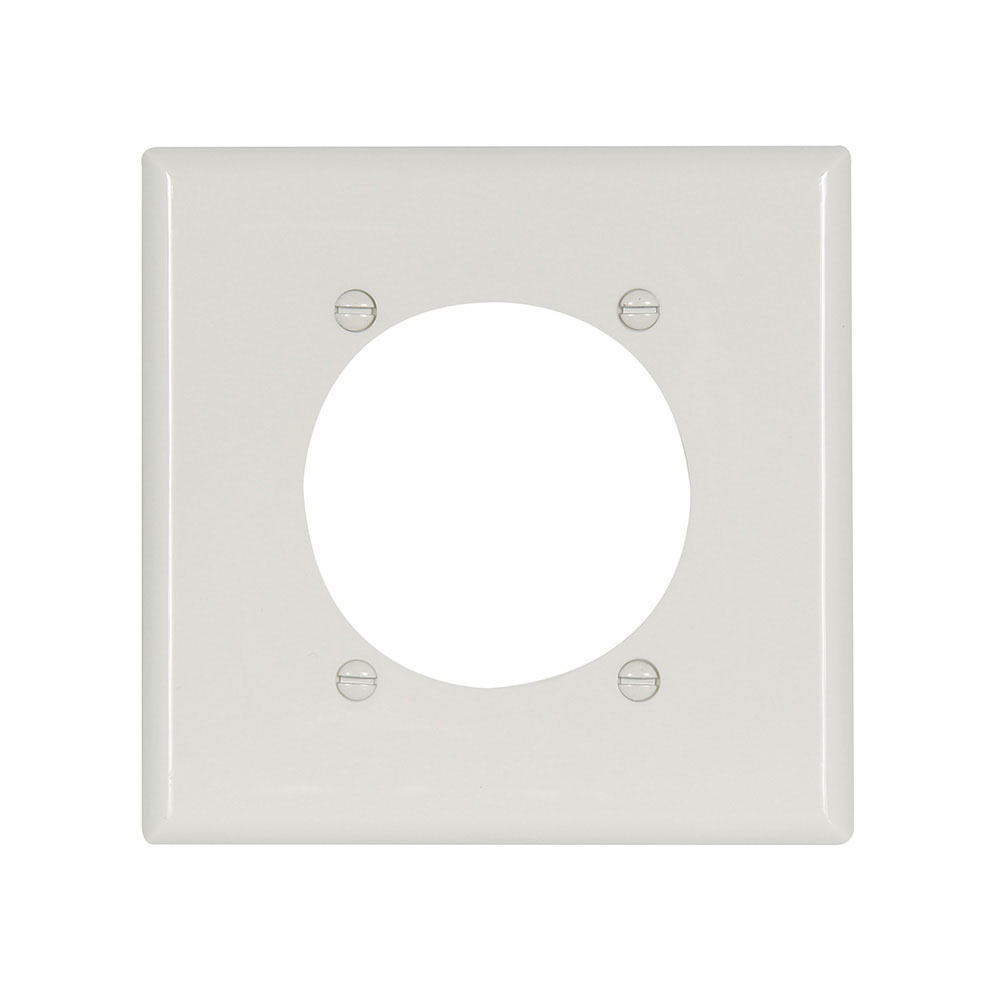 Eaton Power outlet and locking wallplate, White, 2.47
