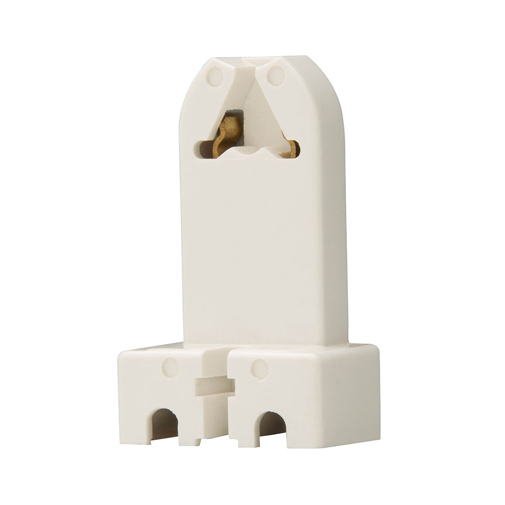 Eaton lampholder, Flush or surface mounting, Medium Bi-pin base, White, Fluorescent lamp, 600V, 660W 348105