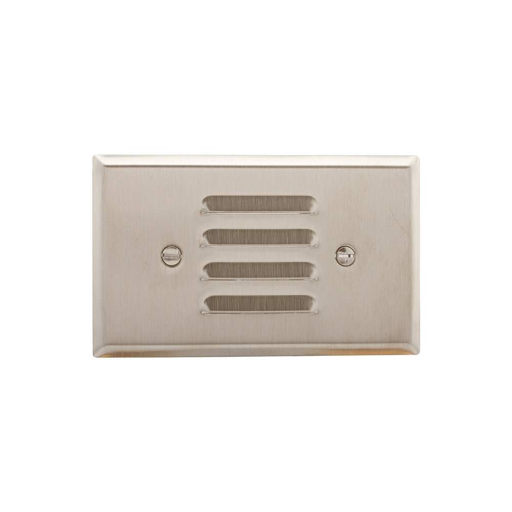 Eaton Louver wallplate, Stainless steel, Louver Cutout, Single- gang, Horizontal, vertical, Standard, ED Box