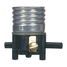 Eaton lampholder, Push through actuator, Medium base, Phenolic, 250V, 660W 291708
