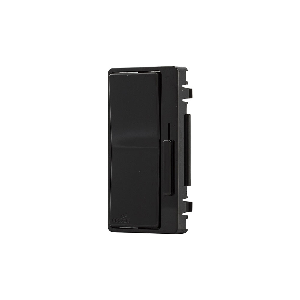 Eaton dimmer color change faceplate, Black, Indoor, Decorator style