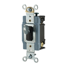 Eaton locking switch, #14-10 AWG, 30A, 120/277V, Back and side wiring, Key actuator, Maintained closure, Brown, Single-pole, Urea