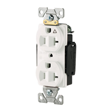 Eaton Arrow Hart extra heavy-duty industrial specification grade single receptacle,#14-10 AWG,20A,Industrial,Flush,125V,Back and side,Orange,Brass,High-impact nylon face,Glass-filled nylon base,5-20R,Single,Screw,Nylon,Core pack