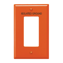 Wlplt 1G Dec ISOLATED GROUND Poly Mid OR 4580048